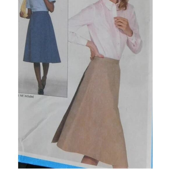 Simplicity 5232 Pattern Skirt Miss M 10-12 Uncut Back Wrap Hook Eye Closure - Picture 1 of 6